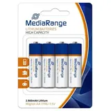 MediaRange Lithium Batterien Mignon AA|FR6|1.5V, 4er Pack