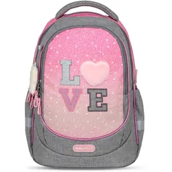 Belmil Leisure Plus Schulrucksack mit Brustgurt - "In love fashion - Gray" Koffer24