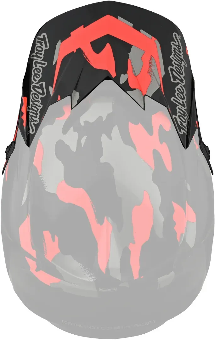 Troy Lee Designs GP Overload Camo Helmschirm, schwarz-rot