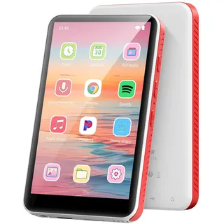 192GB MP3 Player mit Bluetooth und WiFi, tragbarer Spotify MP3-Player mit Android 13.0, RAM:4GB, Oilsky 4,0 Zoll HD MP4 Player Touchscreen und Lautsprecher