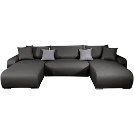 Collection AB Wohnlandschaft Polyester U-Form 3-Sitzer Grau