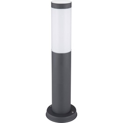 Stehlampe Pollerleuchte außen Gartenlampen Fernbedienung IP44 Standleuchte, Edelstahl, 1x RGB LED 9W 806 lm, DxH 7,6x45 cm