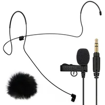 RØDE Microphones Rode Lavalier GO Lavaliermikrofon + Lav Headset L + keepdrum Fell-Windschutz