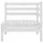 vidaXL Garten-Lounge-Set 4-tlg. Massivholz Kiefer weiß