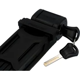 Fischer Faltschloss inkl. Halter schwarz