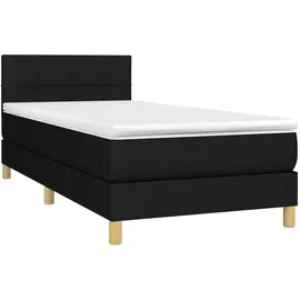 vidaXL Boxspringbett 100 x 200 cm Schwarz