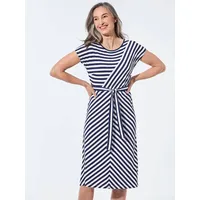 GOLDNER Sommerkleid Marine/Weiß 23