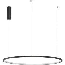 Nova Luce Tarquin 1-flg. Ø 80 cm rund schwarz