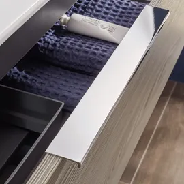 Sanipa 3way Waschtischunterbau für Keramik-Waschtisch Collaro 50 cm, 2 Auszüge mit Aufsatzgriff, Badmöbel,