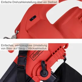 SCHEPPACH LBH3000E Laubsauger Laubbläser 4in1 3000W 40l Fangsack