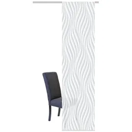 HOME WOHNIDEEN Home fashion 084/320-0307 245X0060 Wave Schiebevorhang Dekostoff Digitaldruck Wave, Stoff, Grau, 245 x 60 cm