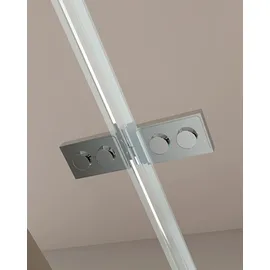 Bernstein EX809 Eckdusche mit Drehtür links 100 x 195 cm transparent ESG-Sicherheitsglas