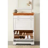 Home Affaire Schuhschrank »Lisa«, mit 1 Schubkasten und 2 Klappen, Höhe 105 cm, Breite 75 cm