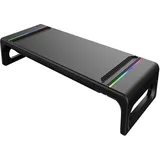 Antec CyberDeck RGB Laptop & Monitor Ständer, Notebook Ständer, Schwarz