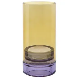 REMEMBER Windlicht Lys Glas Lila