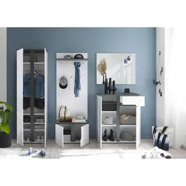 Bega Consult BOSTON Garderobenschrank 60 x 197 x 38 cm weiß