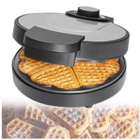 bmf-versand bmf-versand® Waffeleisen Herzform mit Pflegetuch - Waffelautomat 1000 W Backampel ANTIHAFT 80535990