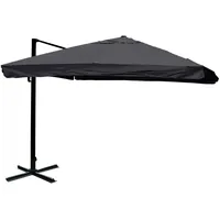 Mendler Gastronomie-Ampelschirm HWC-A96, 3x4m (Ø5m) Polyester Alu/Stahl 26kg ~