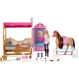 Barbie Puppe Pferd und Stall mit u. 0 - Rosa