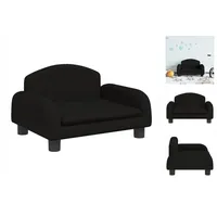 vidaXL Kindersofa Schwarz 50x40x30 cm Stoff