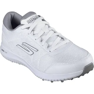 SKECHERS Damen Max Fairway 4 Spikeless Golf Shoe Sneaker, Weiß/Grau, 41 EU - 41 EU