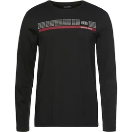 Bruno Banani Langarmshirt in schwarz | Gr.: XXL