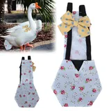 Haustier Geflügel Windeln Hühnerwindel für Haustier Ente Gans oder Hennen Windel Geflügel Kleidung mit Schleife Knoten (S Blaue Blume)