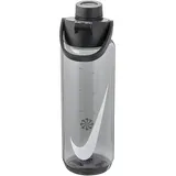 Nike TR Renew Recharge Chug Graphic Trinkflasche aus Tritan für Kohlensäurehaltige Getränke geeignet 709 ml 072 anthracite/black/white