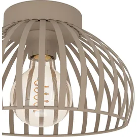 EGLO Mogano 3 1 E27 Stahl IP20 H18 x Ø28 cm beige/braun