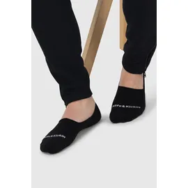 Alife & Kickin Füßlinge 6 Paar Schwarz/Weiß 39-42