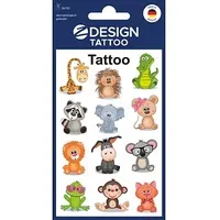 Avery Zweckform Klebetattoo Tiere, 12 Etiketten