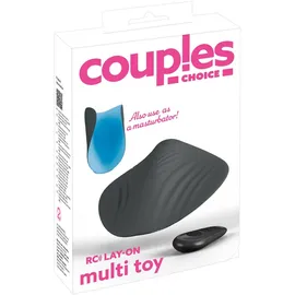 Couples Choice Vibrokissen „RC LAY-ON multi toy“ mit Fernbedienung, schwarz