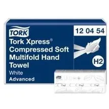 TORK Xpress Multifold Handtuchpapier, 212 x 320 mm, W-Falz System: H2, Qualität: Advanced, Tissue, Dekor, Haushaltspapier, Weiss