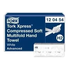TORK Xpress Multifold Handtuchpapier, 212 x 320 mm, W-Falz System: H2, Qualität: Advanced, Tissue, Dekor, Haushaltspapier, Weiss