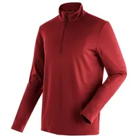 Maier Sports Fleecepullover »Felix«, Herren Fleece, funktioneller Midlayer, Half-Zip, Regular Fit, Gr. 48, rot, , 32881450-48