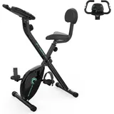 CITYSPORTS Speedbike GEARSTONE D2 Heimtrainer, fitnessbike Klapprad, Indoor-Cycling, Magnetoresistiv Klasse 8, mit LCD-Display, Pulsüberwachung schwarz