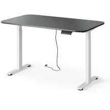 Vicco höhenverstellbarer elektrischer Schreibtisch Elevate, Weiß/anthrazit, 140 x 80 cm 2 Motoren, Model 58655 - Weiß/Dunkelgrau