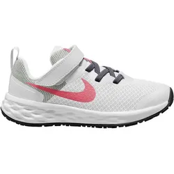 NIKE Laufschuhe Revolution 6, WHITE/SEA CORAL-GRIDIRON-LASER, 32
