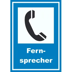 Fernsprecher Schild A4 (210x297mm)