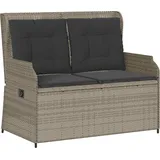 vidaXL Gartenbank 1-tlg 110 x 60 x 75 cm Hellgrau