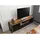 Massivmoebel24 INDUSTRIAL TV-Board 178x43x55 cm Mehrfarbig Holz/Metall/Massivholz