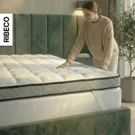 ribeco germany Topper Aaron MAXI 90 x 200 cm Gelschaum weiß