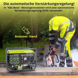 Könner & Söhnen Ks BASIC 2800C Stromerzeuger Strom generator Benzin Notstromaggregat 2800 Watt