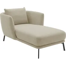Schöner Wohnen Chaiselongue "Pearl - 5 Jahre Hersteller-Garantie, auch in Bouclé. Recamiere, bequem", beige (sand), B:101cm H:71cm T:161cm, 96% Polyester, 4% Polyacryl, SCHÖNER WOHNEN-KOLLEKTION, Sofas, Chaiselongue, Maße (B/H/T): 101/71/161 cm, Füße aus Metall