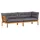 vidaXL Pallet Sofa 2 Stück 3418275 Natur/Dunkelgrau