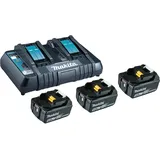 Makita Power Source Kit 18 V Li-Ion 3 x 5,0 Ah + DC18RD Ladegerät 198458-6