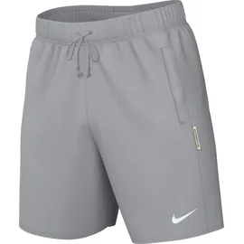 Nike FD7748-012 M NK DF SI FLC 8IN Short Shorts Herren Wolf Grey/White Größe L