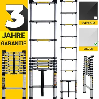 Craftfull Teleskopleiter 2 m 6 Sprossen inkl. Tragetasche