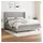 vidaXL Boxspringbett mit Matratze Hellgrau 160x200 cm Stoff