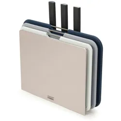 Joseph Joseph Nest   Schneidebretter Plus 6 teiliges Messer und Schneidebretter Set   Silber